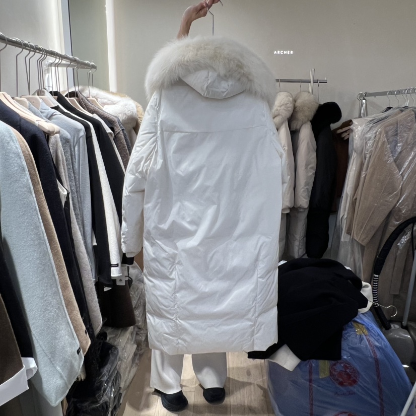 ARCHER韓國直郵㊣女裝新品職業25秋冬真品長款羽絨服長款鵝絨ARCHER長款羽絨服