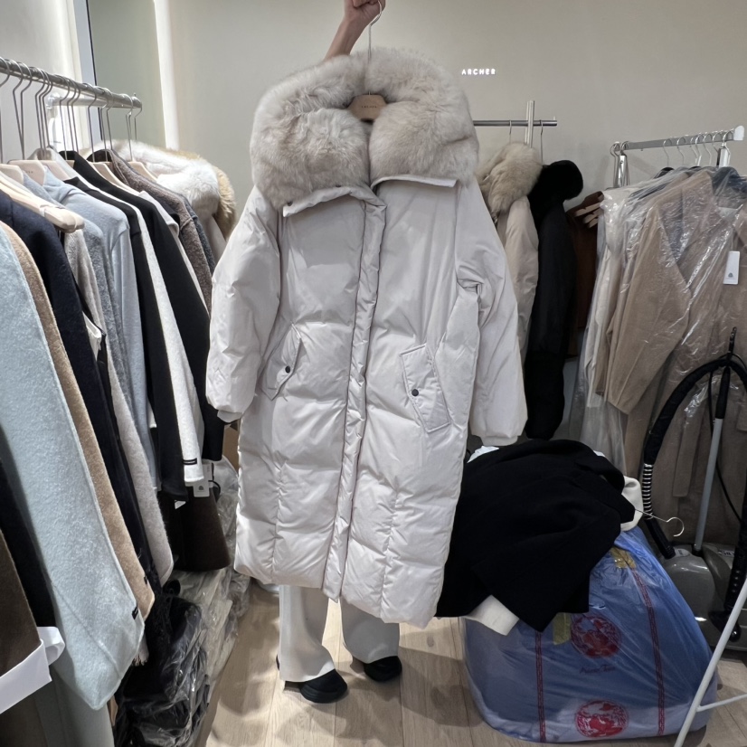 ARCHER韓國直郵㊣女裝新品職業25秋冬真品長款羽絨服長款鵝絨ARCHER長款羽絨服圖色2
