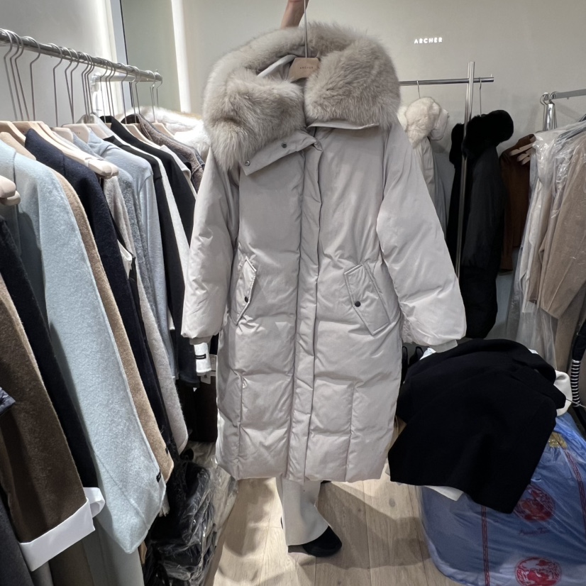 ARCHER韓國直郵㊣女裝新品職業25秋冬真品長款羽絨服長款鵝絨ARCHER長款羽絨服圖色3