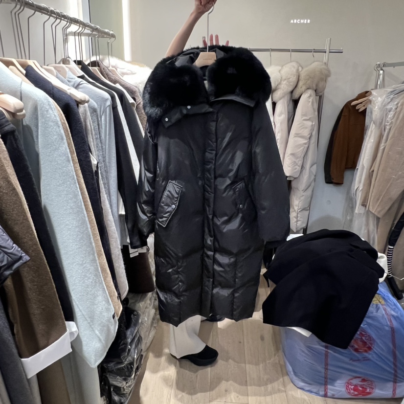 ARCHER韓國直郵㊣女裝新品職業25秋冬真品長款羽絨服長款鵝絨ARCHER長款羽絨服圖色4