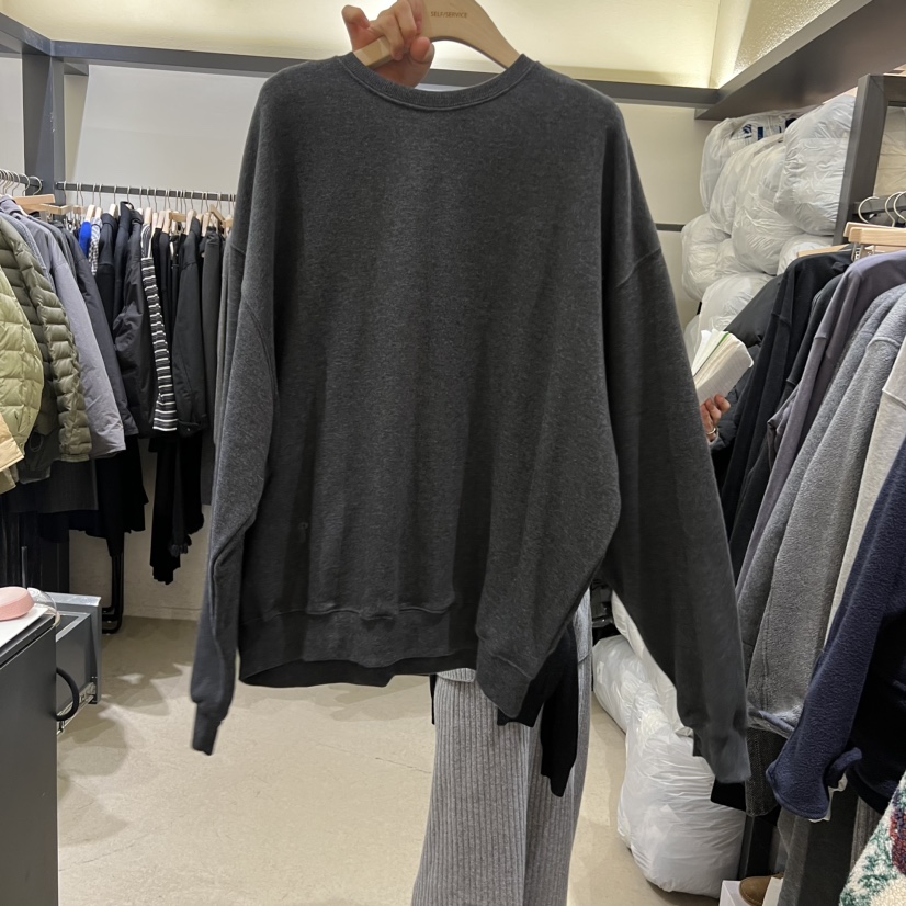 SELF SERVICE韓國代購㊣女裝新品25秋冬人氣衛衣馬海毛加絨SELF SERVICE衛衣圖色2