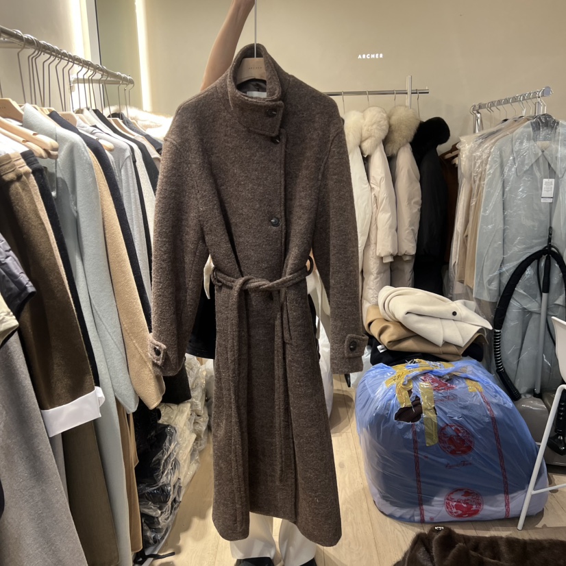 ARCHER東大門㊣直郵女裝新品時尚真品25秋冬職業中長款大衣ARCHER中長款大衣圖色1