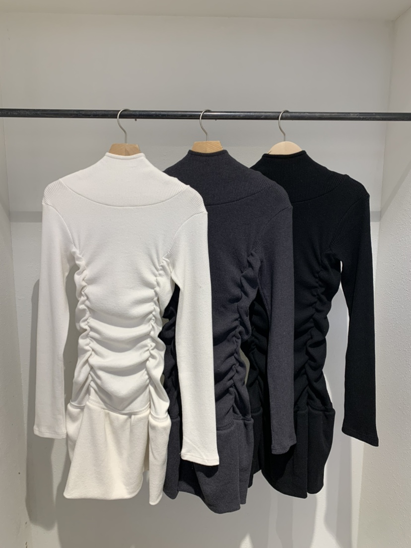 IR BIEN/BIENBIEN東大門㊣實拍女士新品職業時尚連衣裙褶皺IR BIEN/BIENBIEN連衣裙