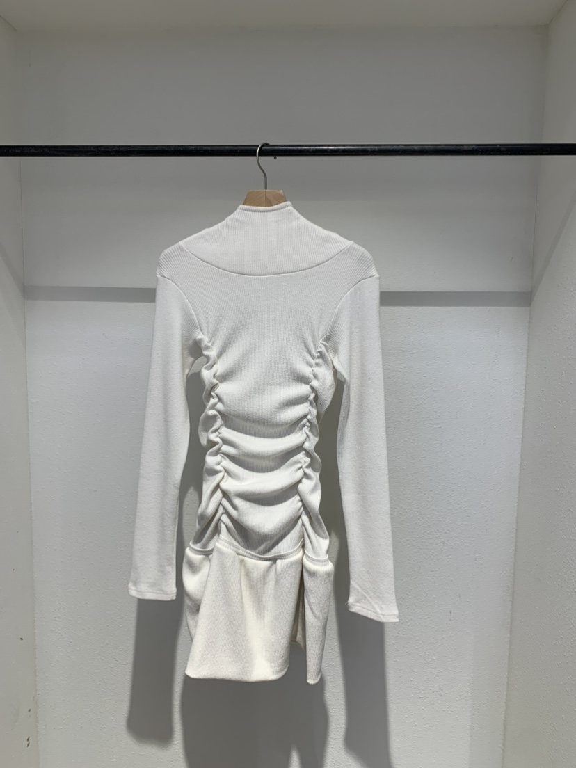 IR BIEN/BIENBIEN東大門㊣實拍女士新品職業時尚連衣裙褶皺IR BIEN/BIENBIEN連衣裙圖色1