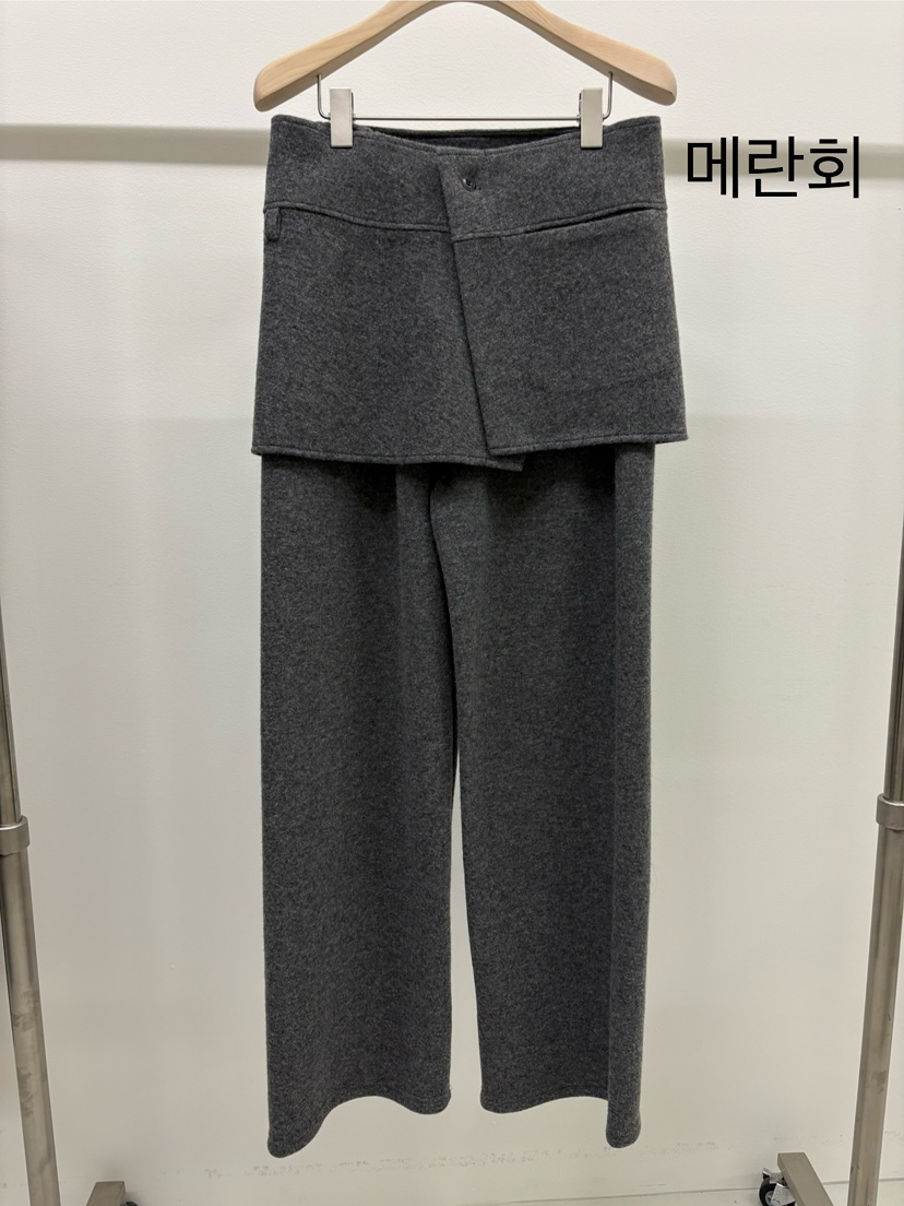 KONI韓國代購㊣女士新品真品時尚人氣職業推薦熱賣裙褲羊毛KONI裙褲圖色1灰色