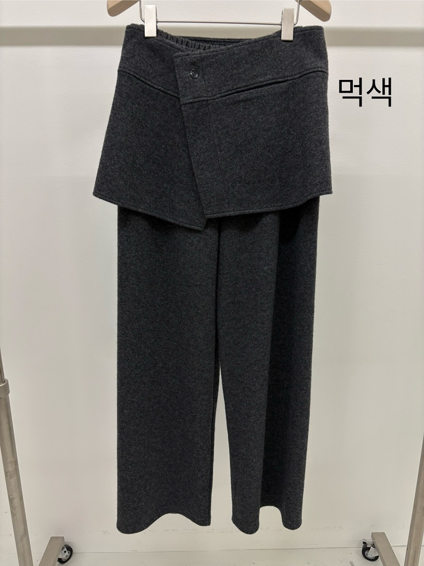 KONI韓國代購㊣女士新品真品時尚人氣職業推薦熱賣裙褲羊毛KONI裙褲圖色2墨色