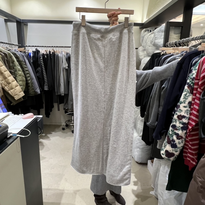 SELF SERVICE東大門㊣直郵女裝新品職業熱賣長裙馬海毛加絨SELF SERVICE長裙