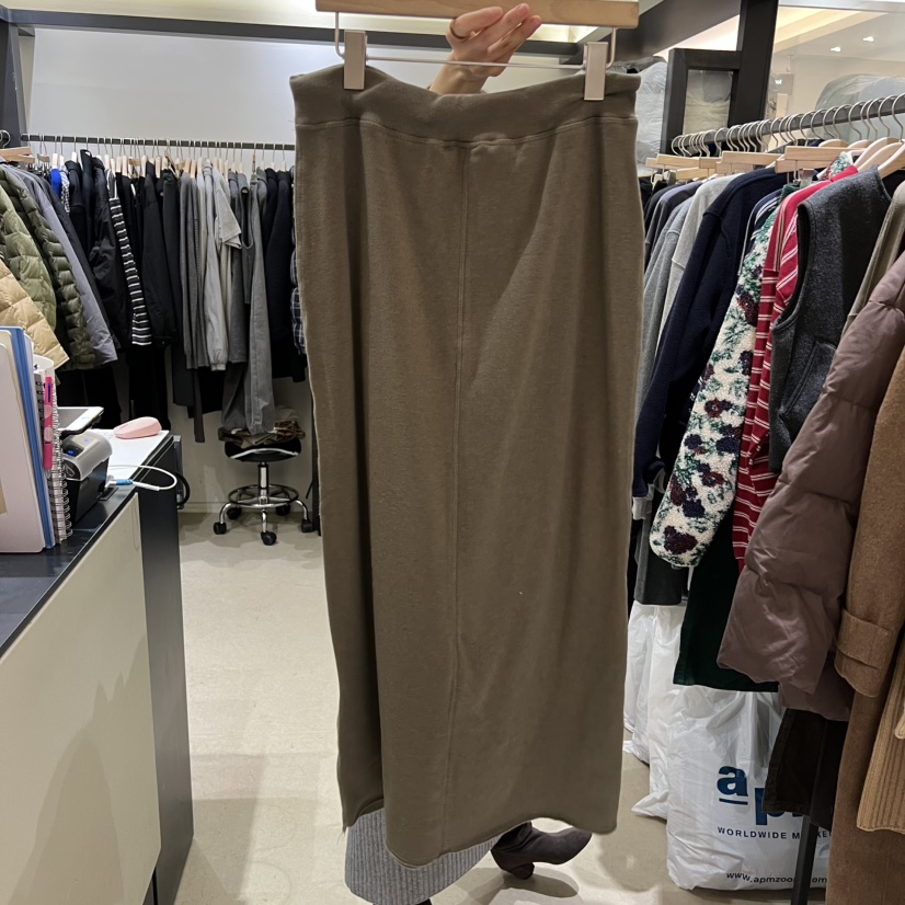 SELF SERVICE東大門㊣直郵女裝新品職業熱賣長裙馬海毛加絨SELF SERVICE長裙