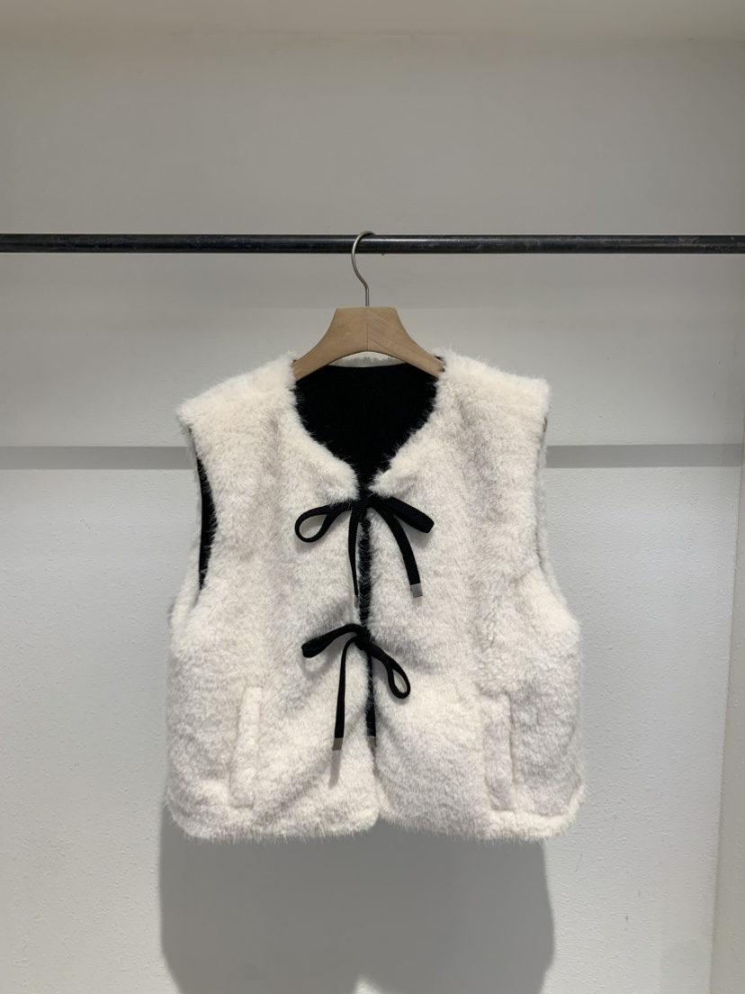 IR BIEN/BIENBIEN東大門㊣直郵女裝新品職業馬甲毛皮雙面IR BIEN/BIENBIEN馬甲圖色2