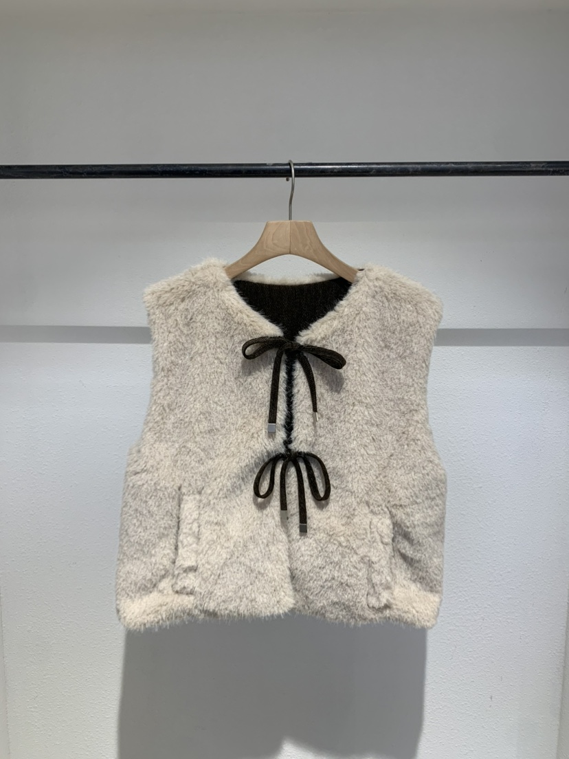 IR BIEN/BIENBIEN東大門㊣直郵女裝新品職業馬甲毛皮雙面IR BIEN/BIENBIEN馬甲圖色3