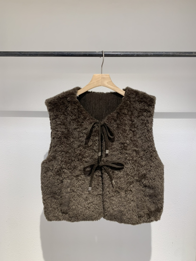 IR BIEN/BIENBIEN東大門㊣直郵女裝新品職業馬甲毛皮雙面IR BIEN/BIENBIEN馬甲圖色4