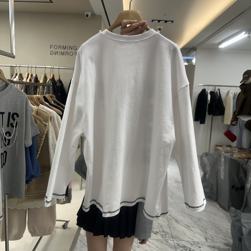 FORMING-P東大門㊣代購女士新品25秋冬熱賣人氣時尚長袖T恤FORMING-P長袖T恤