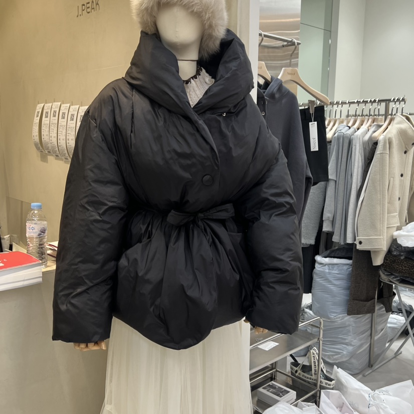J PEAK/BY FLOW韓國代購㊣女裝新款時尚短款羽絨服填充鴨絨J PEAK短款羽絨服