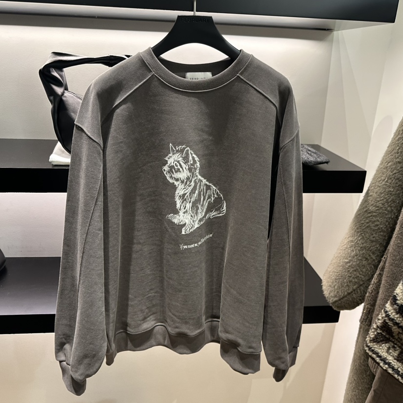 FEBRUARY 11東大門㊣代購女裝新品推薦人氣休閑25秋冬衛衣FEBRUARY 11衛衣圖色1棕色