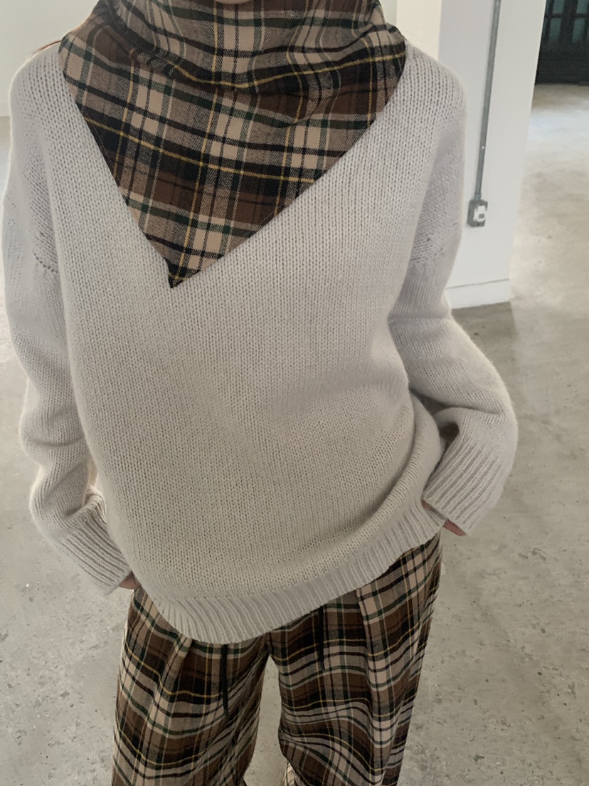 LOGARDEN韓國直郵㊣女裝新款熱賣25秋冬職業推薦休閑圍巾披肩LO GARDEN圍巾/披肩