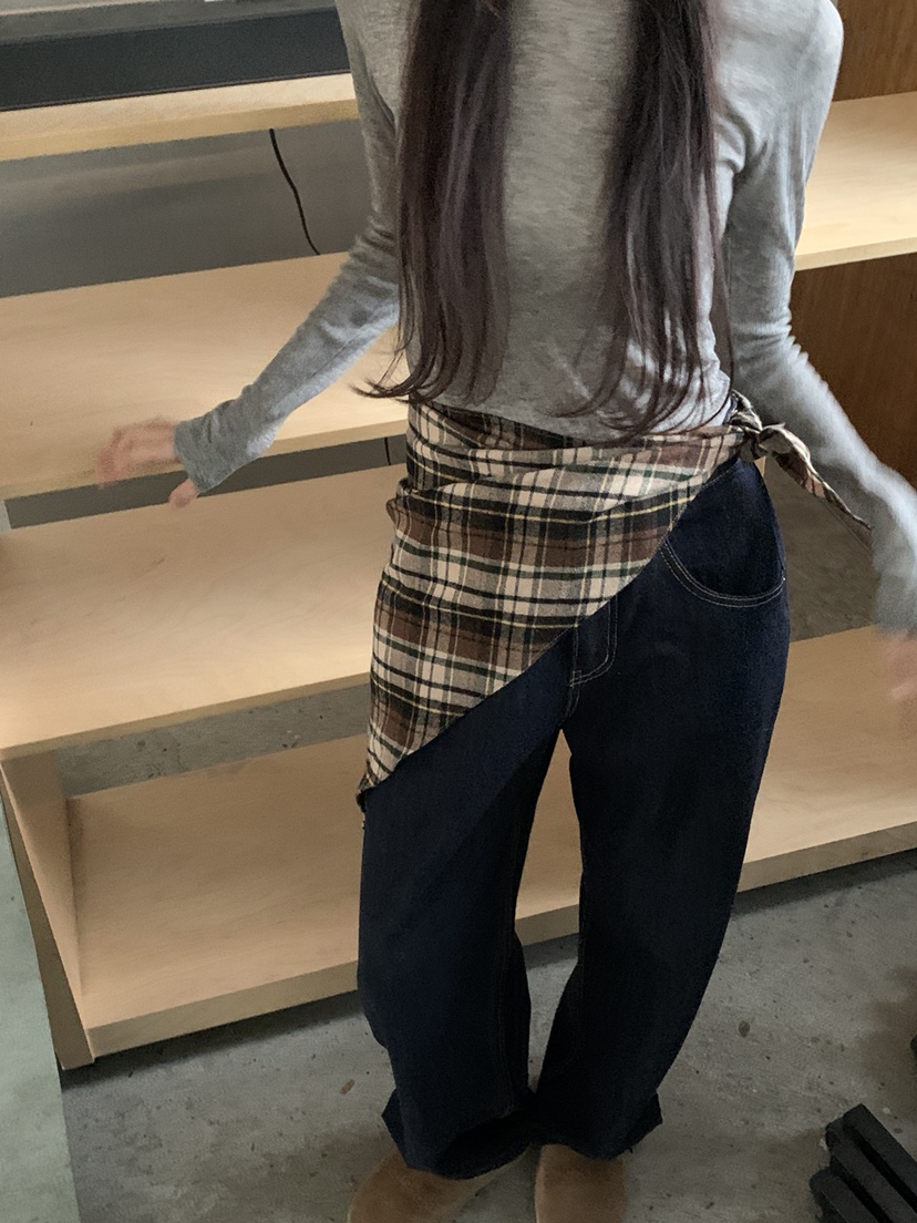 LOGARDEN韓國直郵㊣女裝新款熱賣25秋冬職業推薦休閑圍巾披肩LO GARDEN圍巾/披肩圖色1