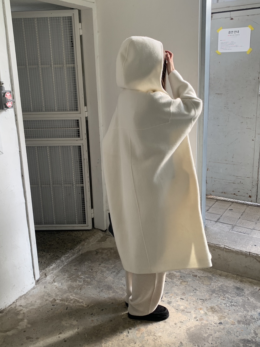 LOGARDEN東大門㊣直郵女裝新品25秋冬休閑中長款大衣羊駝毛LO GARDEN中長款大衣