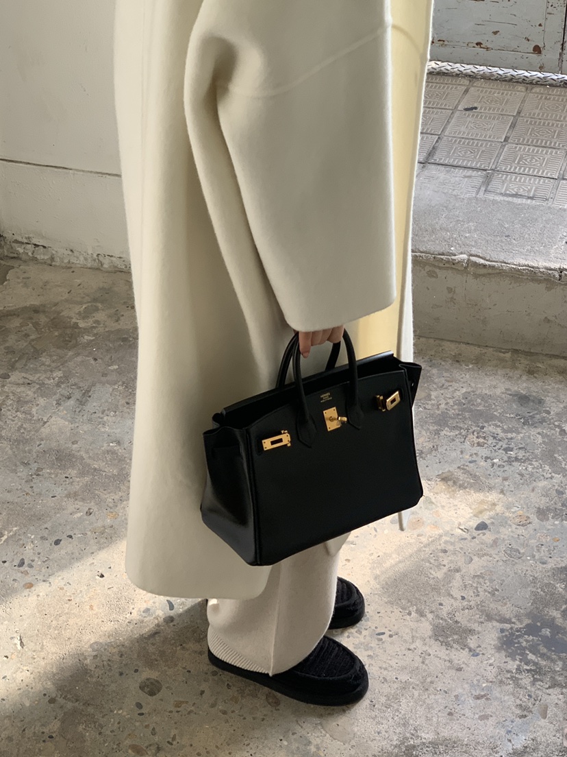 LOGARDEN東大門㊣直郵女裝新品25秋冬休閑中長款大衣羊駝毛LO GARDEN中長款大衣