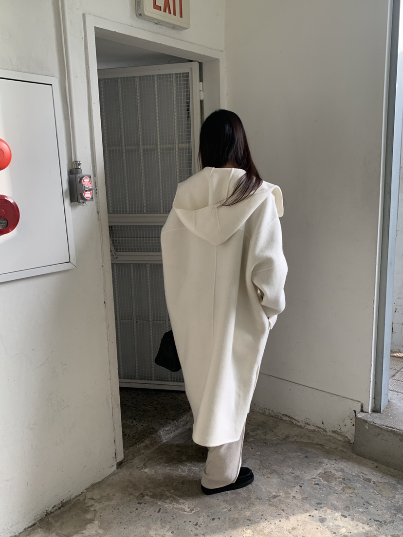 LOGARDEN東大門㊣直郵女裝新品25秋冬休閑中長款大衣羊駝毛LO GARDEN中長款大衣