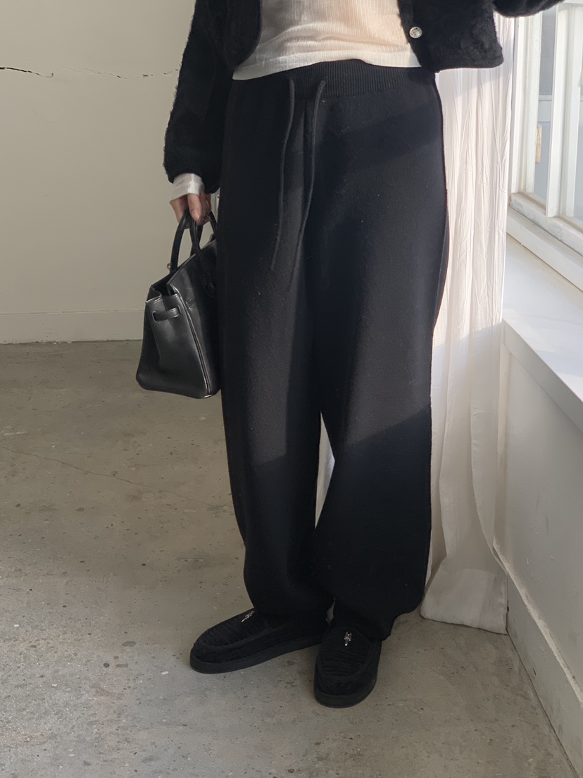 LOGARDEN東大門㊣實拍女裝新品25秋冬熱賣真品人氣推薦休閑褲LO GARDEN休閑褲