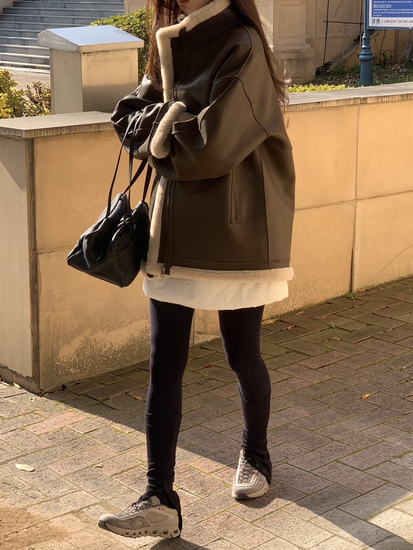 LOGARDEN東大門㊣代購女士新品時尚人氣休閑熱賣真品25秋冬夾克LO GARDEN夾克