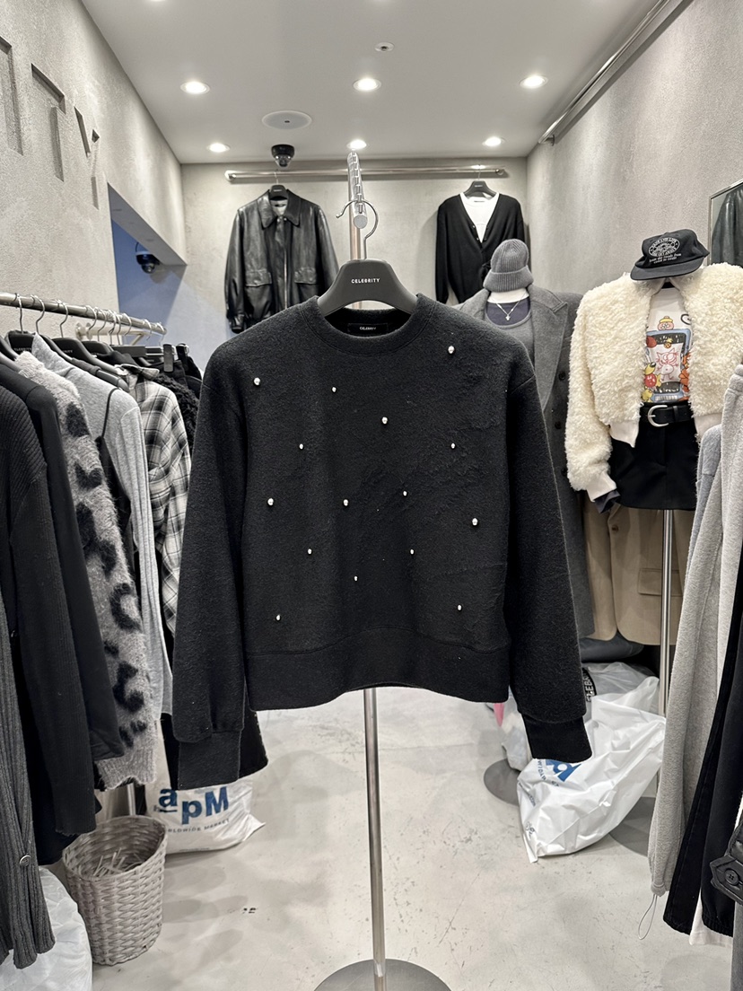 CELEBRITY-A東大門㊣代購女士新品熱賣真品休閑25秋冬衛衣CELEBRITY-A衛衣圖色2