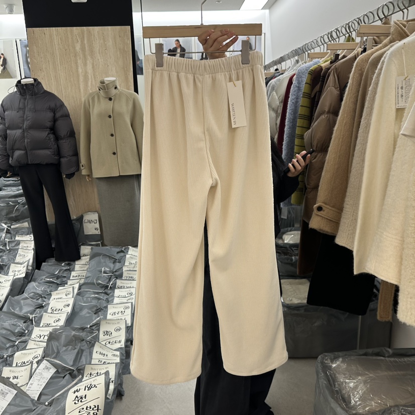 WRITTEN BY韓國直郵㊣女士新款時尚25秋冬人氣推薦休閑褲羊毛WRITTEN BY休閑褲