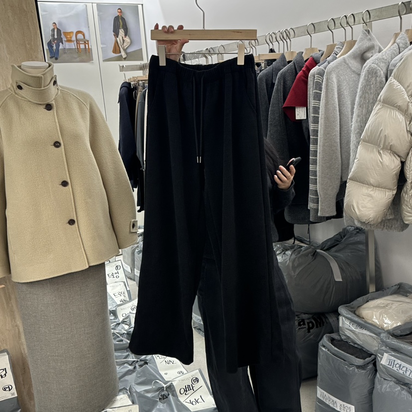 WRITTEN BY韓國直郵㊣女士新款時尚25秋冬人氣推薦休閑褲羊毛WRITTEN BY休閑褲圖色2