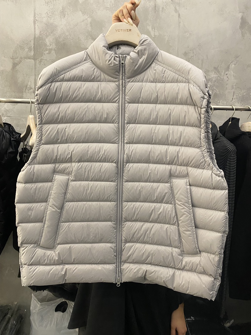 THE VETIVER-A韓國代購㊣女裝新款真品25秋冬休閑人氣馬甲VETIVER馬甲圖色1灰色