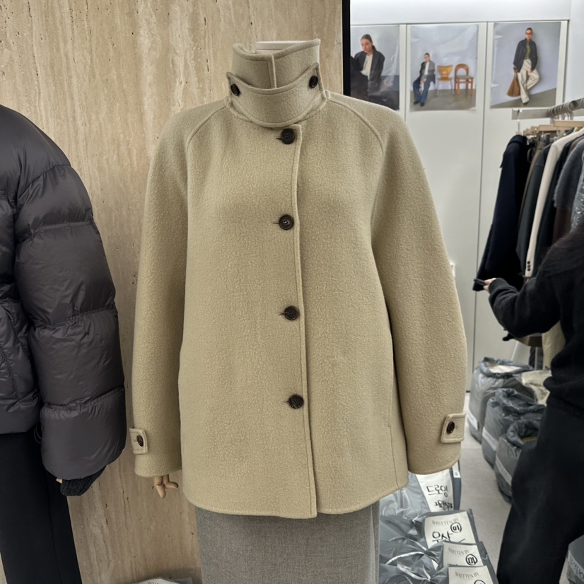 WRITTEN BY東大門㊣直郵女裝新品職業推薦休閑短款大衣手工WRITTEN BY短款大衣圖色1