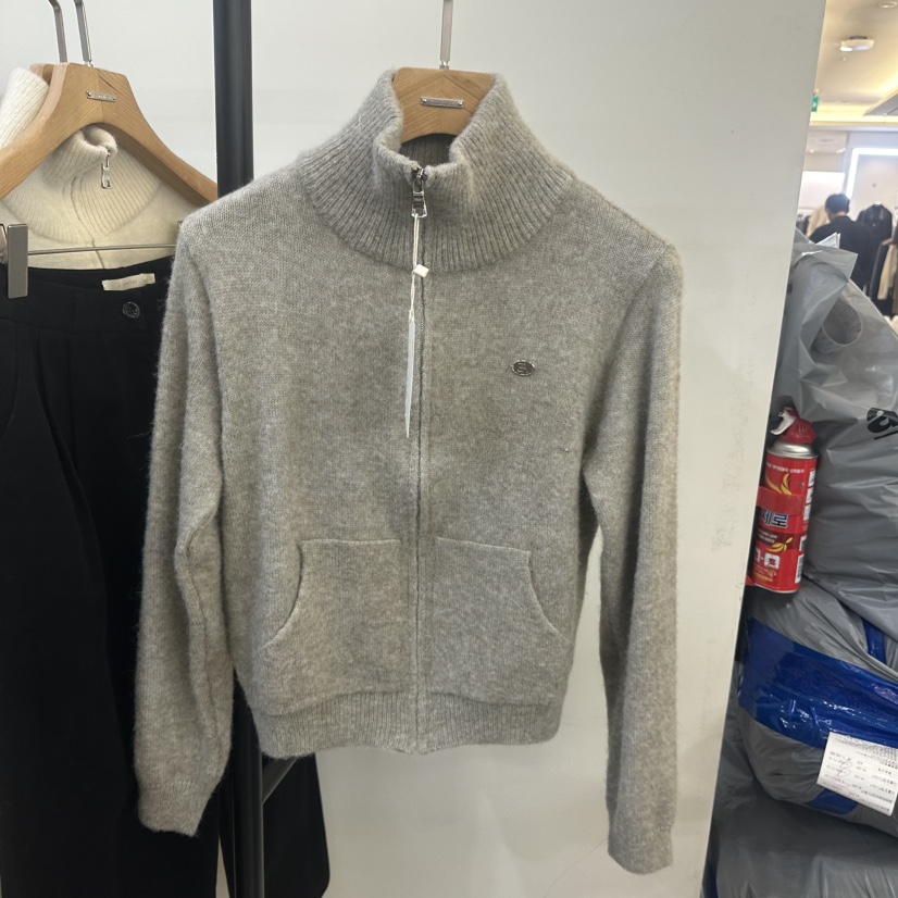 3 ANOTHER韓國直郵㊣女裝新款人氣推薦熱賣毛衣馬海毛拉鏈3 ANOTHER毛衣圖色1