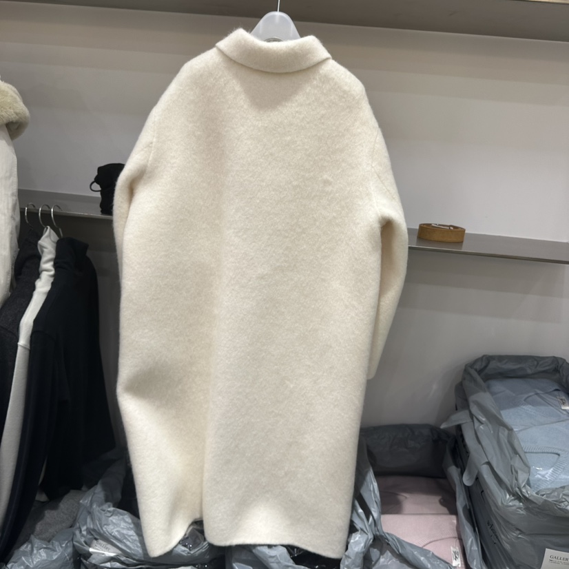 GALLERY-P東大門㊣直郵女裝新款真品中長款大衣羊駝毛手工GALLERY-P中長款大衣