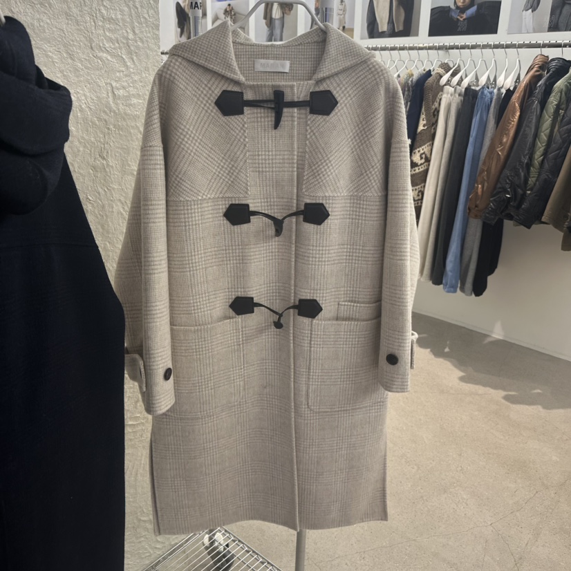 MARAN-P東大門㊣直郵女裝新品25秋冬職業推薦中長款大衣手工MARAN中長款大衣圖色1