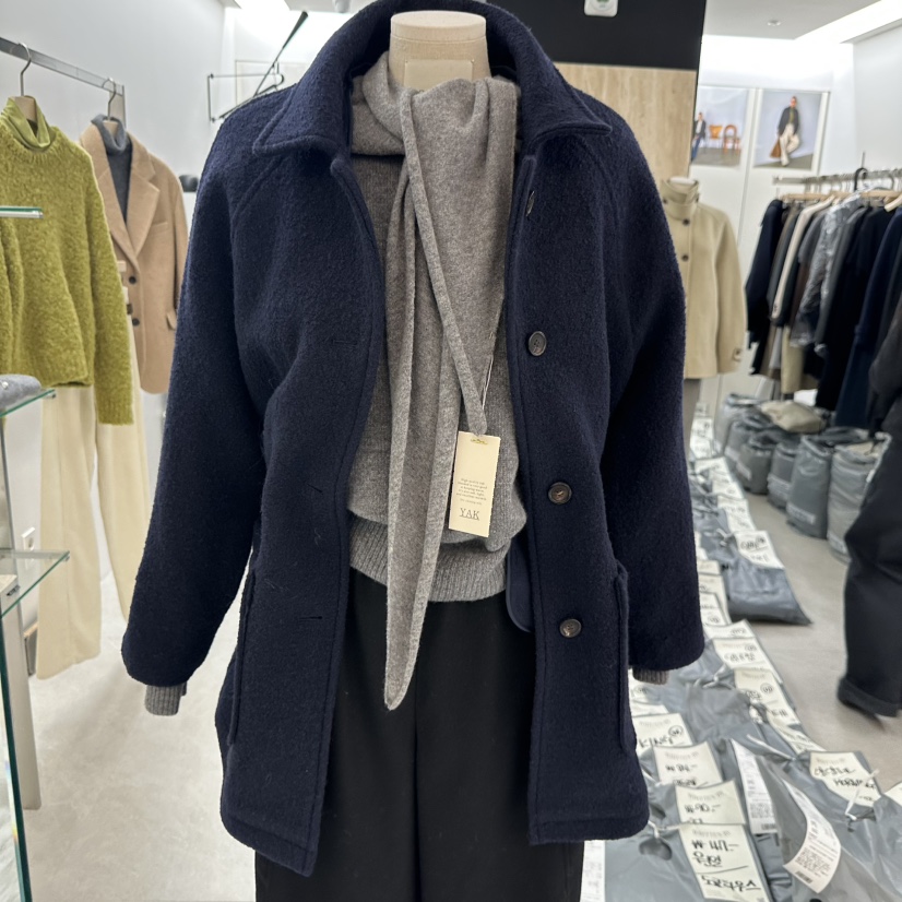 WRITTEN BY東大門㊣代購女士新款人氣真品熱賣中長款大衣涂層WRITTEN BY中長款大衣圖色2