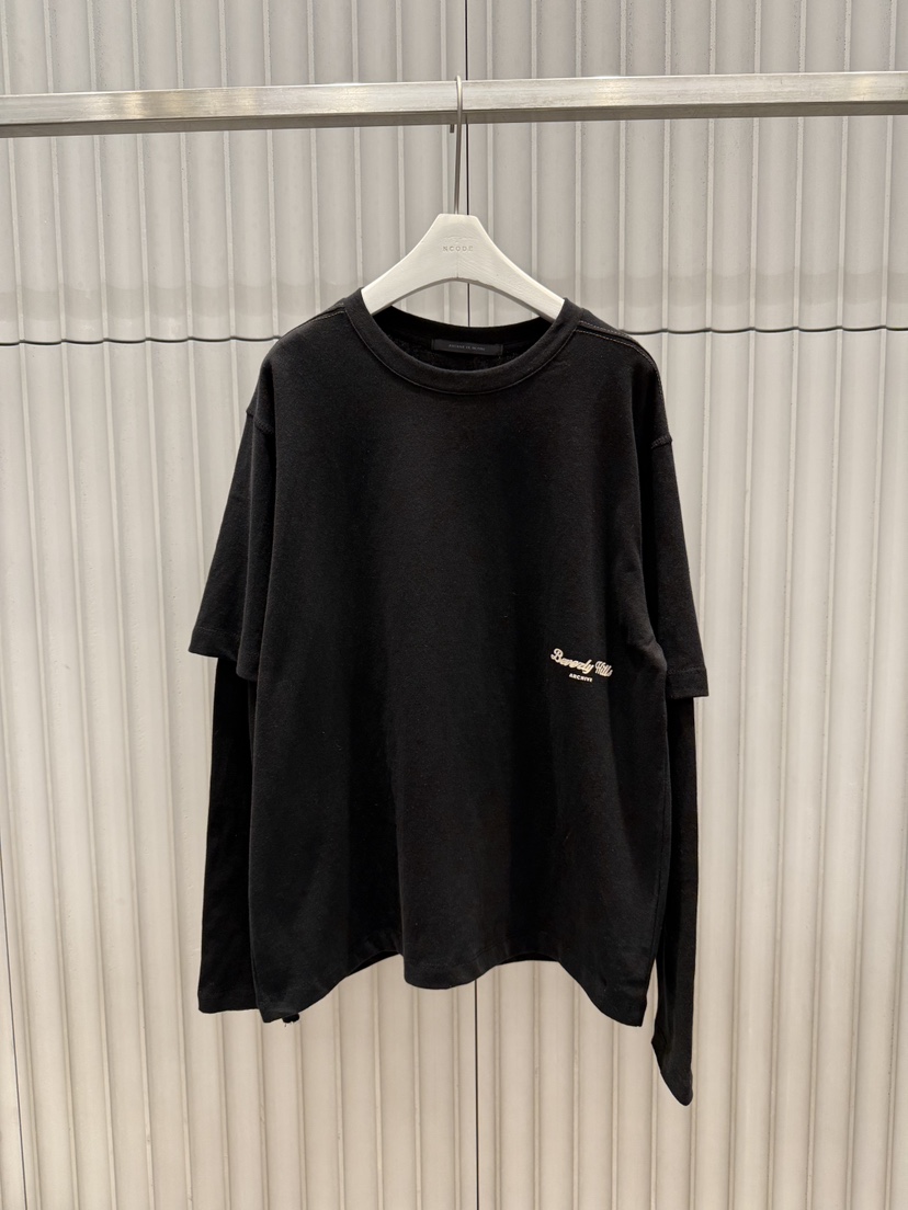 NCODE韓國代購㊣女裝新品25秋冬熱賣時尚真品長袖T恤假兩件NCODE長袖T恤圖色3