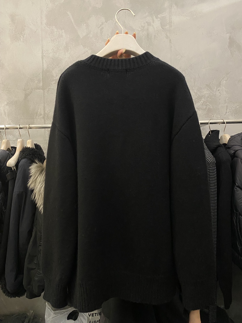 THE VETIVER-A東大門㊣代購女裝新品休閑職業針織衫羊毛口袋VETIVER針織衫