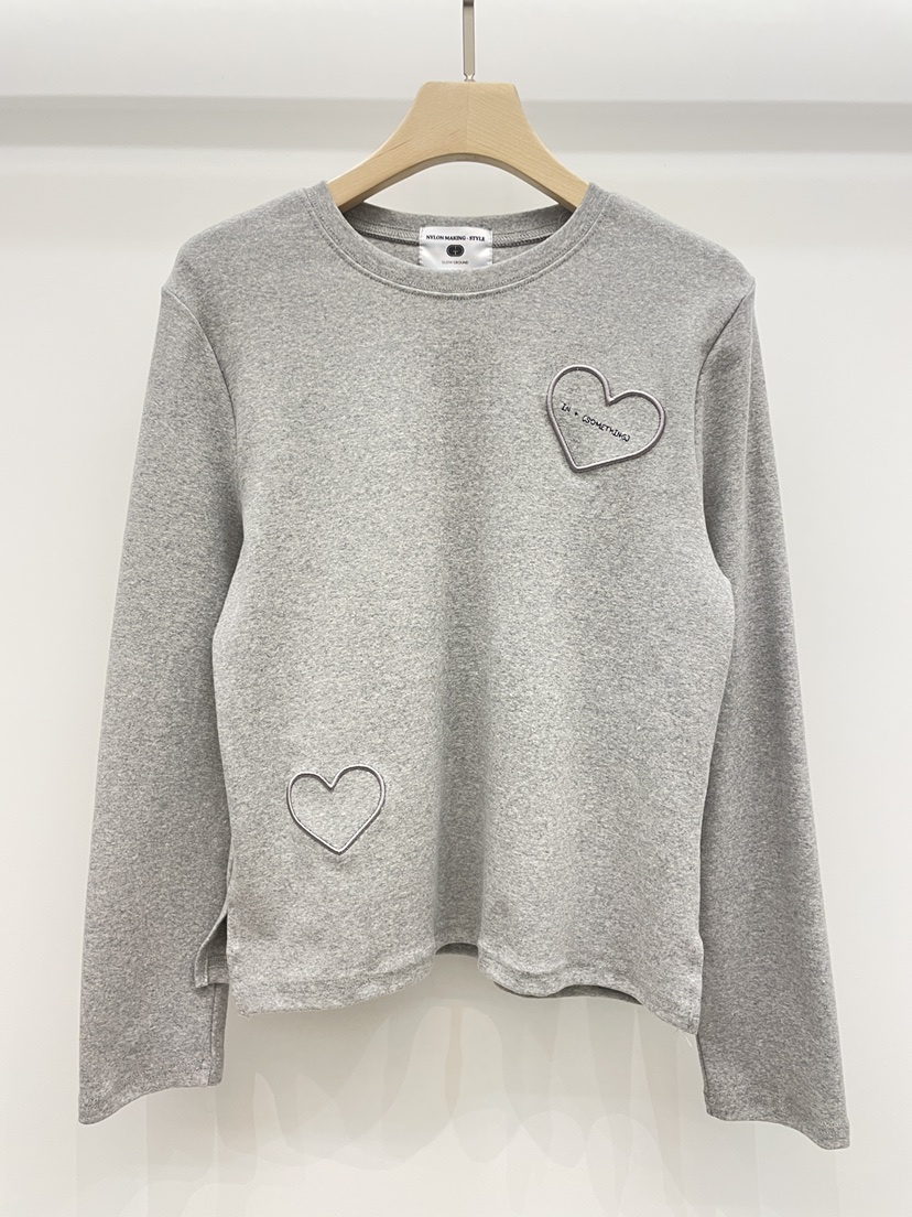 NYLON韓國代購㊣女裝新款25秋冬人氣推薦休閑真品熱賣長袖T恤NYLON長袖T恤圖色2