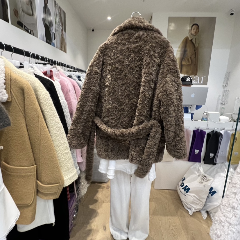 RUMIRU/AWEAR東大門㊣代購女士新款時尚休閑夾克生態毛毛皮awear/RUMIRU夾克