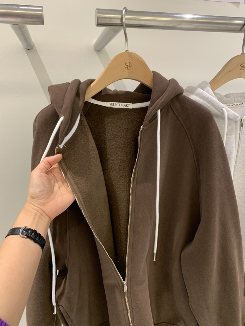 SELECT MARKET韓國直郵㊣女士新款時尚熱賣推薦夾克拉鏈連帽SELECT MARKET夾克