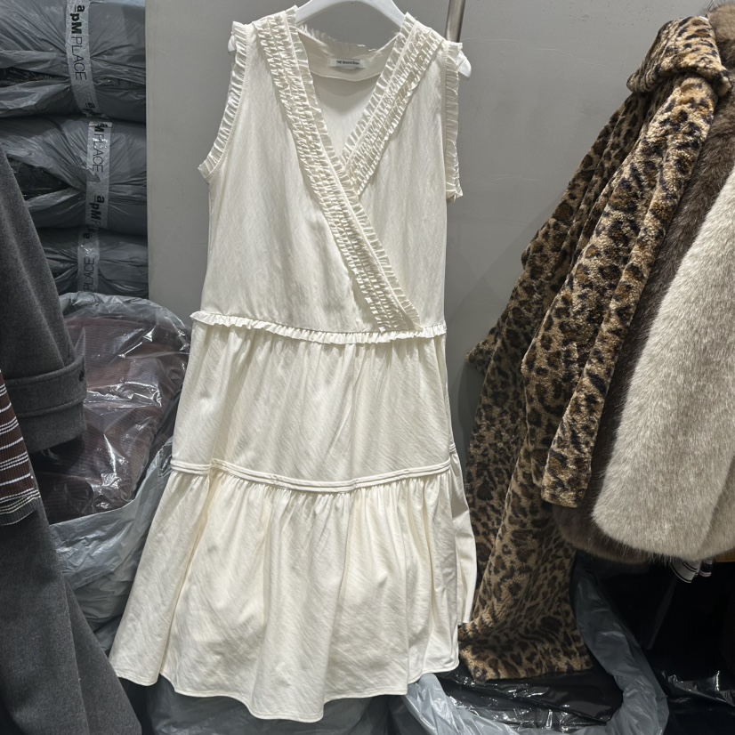 THE SECOND GROW東大門㊣代購女士新款人氣推薦連衣裙荷葉邊THE SECOND GROW連衣裙圖色1