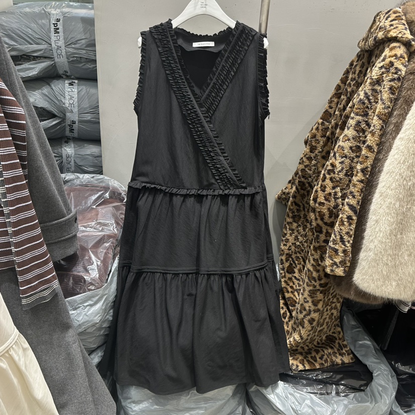 THE SECOND GROW東大門㊣代購女士新款人氣推薦連衣裙荷葉邊THE SECOND GROW連衣裙圖色2