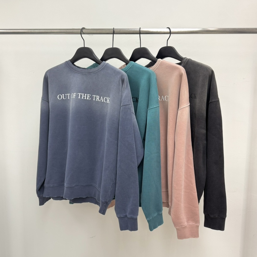 RIVER東大門㊣代購女裝新品時尚25秋冬推薦熱賣休閑衛衣復古WATER/RIVER衛衣