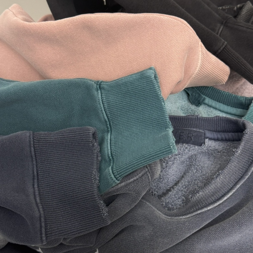 RIVER東大門㊣代購女裝新品時尚25秋冬推薦熱賣休閑衛衣復古WATER/RIVER衛衣