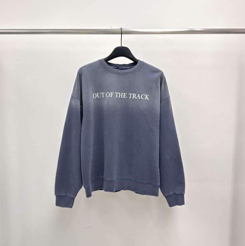 RIVER東大門㊣代購女裝新品時尚25秋冬推薦熱賣休閑衛衣復古WATER/RIVER衛衣圖色1