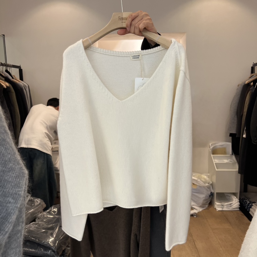 LA MAGIE FEMME東大門㊣代購女裝新品休閑職業熱賣針織衫Lamagie Femme針織衫圖色2