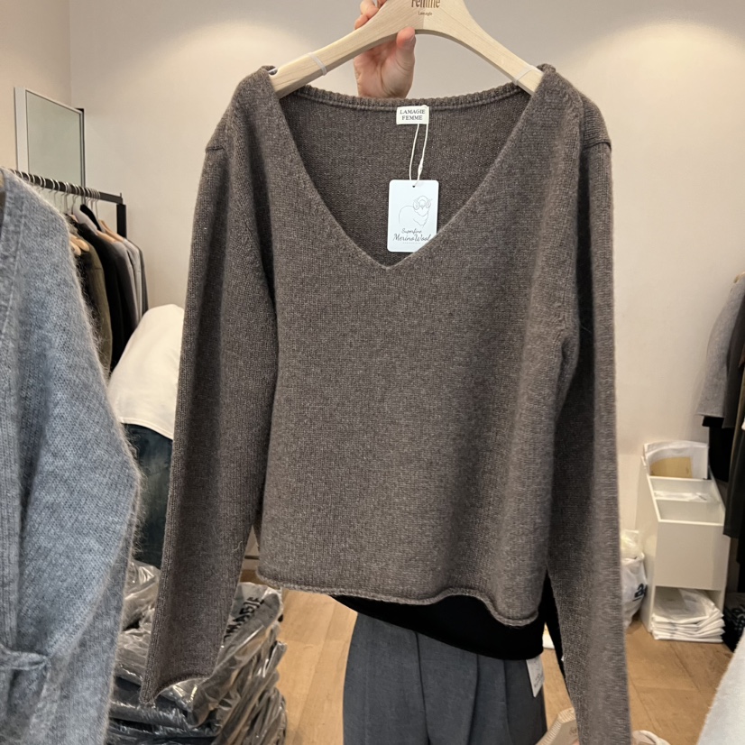 LA MAGIE FEMME東大門㊣代購女裝新品休閑職業熱賣針織衫Lamagie Femme針織衫圖色3