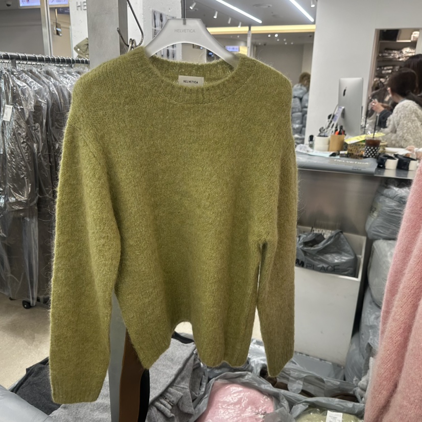 HELVETICA韓國代購㊣女裝新款時尚真品人氣職業25秋冬針織衫HELVETICA針織衫圖色2