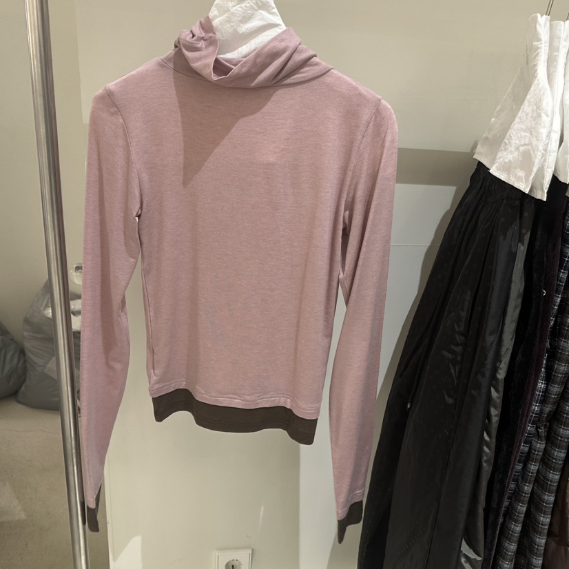 LOVE YOU SO MUCH/MORE THAN YESTERDAY東大門㊣直郵女士新品時尚長袖T恤假兩件LYSM/MORE THAN YESTERDAY長袖T恤