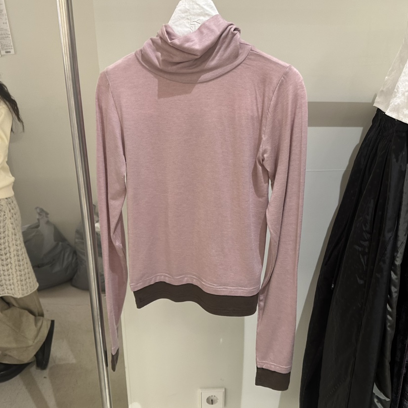 LOVE YOU SO MUCH/MORE THAN YESTERDAY東大門㊣直郵女士新品時尚長袖T恤假兩件LYSM/MORE THAN YESTERDAY長袖T恤圖色1