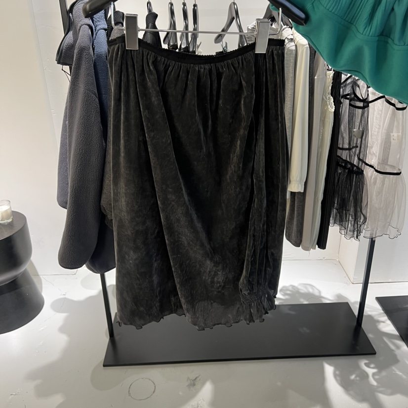 NEU ADULT東大門㊣代購女士新款人氣時尚半身裙中短裙天鵝絨NEU ADULT半身裙/中短裙